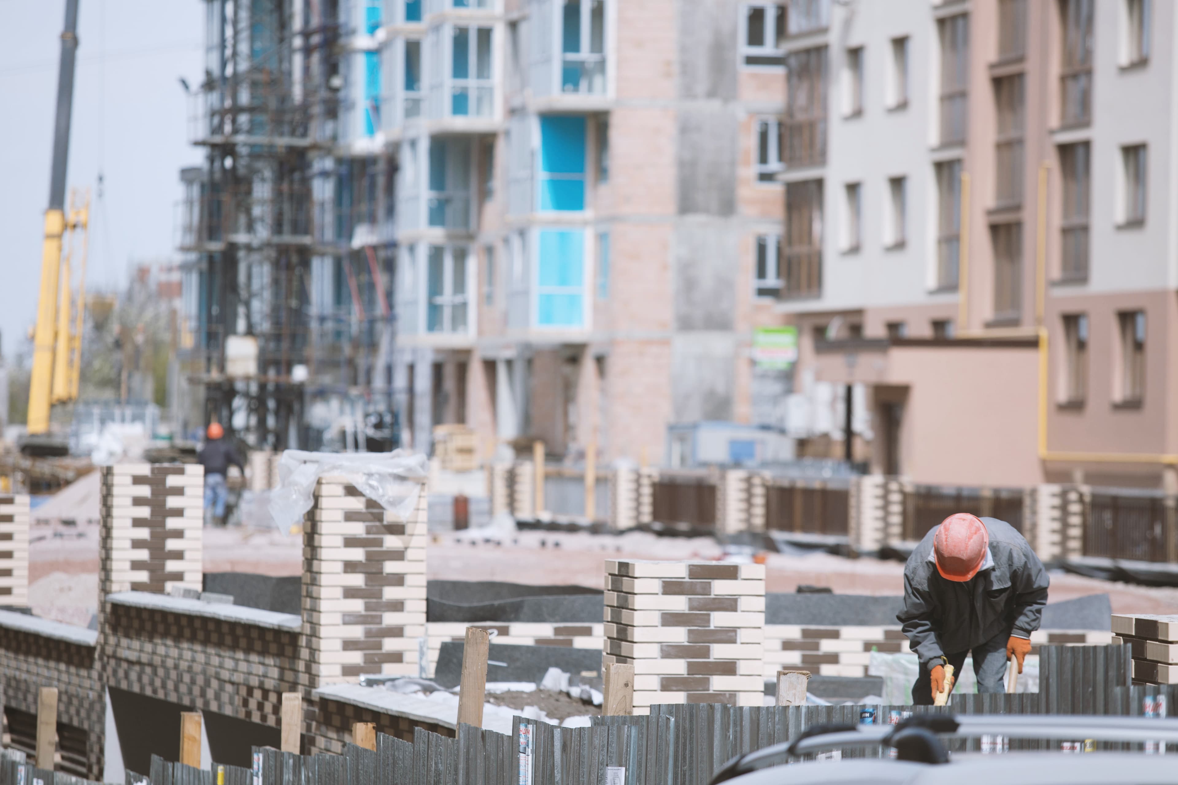 Berryessa Apartments image of construction worker at construction site